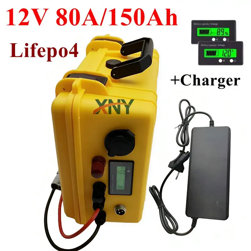 12v 150AH 80Ah LiFePO4 Battery 12.8v Multifunctional Portable suitcase Camp Inverter Car lighter Batteries Duty-free
12v 150AH 80Ah LiFePO4 Battery 12.8v Multifunctional Portable suitcase Camp Inverter Car lighter Batteries Duty-free