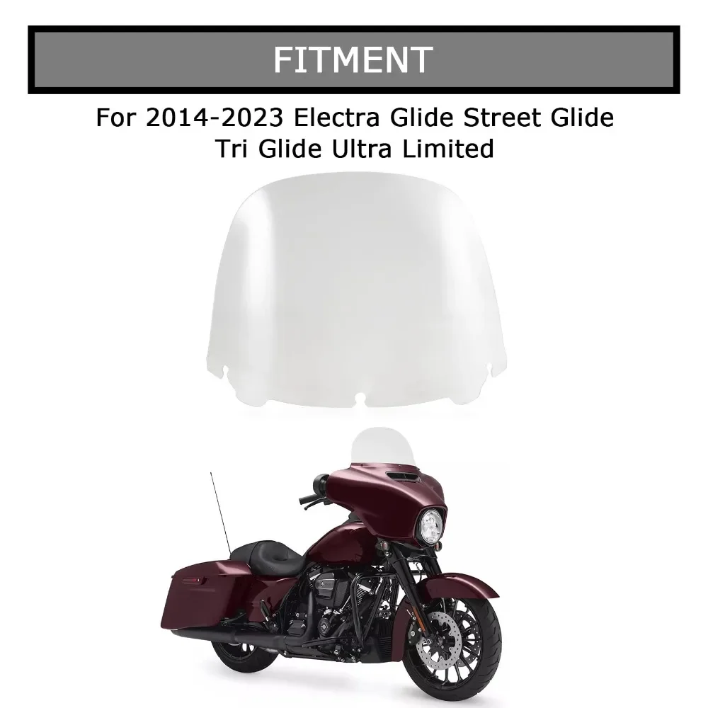 Motorcycle Accessory 14" Windshield Windscreen For Harley Electra Glide Street Glide Ultra Limited Tri Glide 2014-2023
Motorcycle Accessory 14" Windshield Windscreen For Harley Electra Glide Street Glide Ultra Limited Tri Glide 2014-2023
