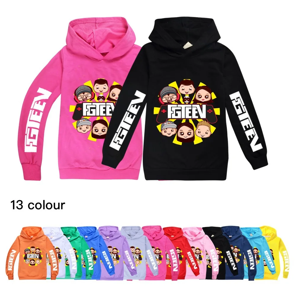 Fgteev Cartoon Boys Hoodies Tops Autumn Winter Boys and Girls Cotton Sweatshirts Hooded Clothes Child Outerwear
Fgteev Cartoon Boys Hoodies Tops Autumn Winter Boys and Girls Cotton Sweatshirts Hooded Clothes Child Outerwear