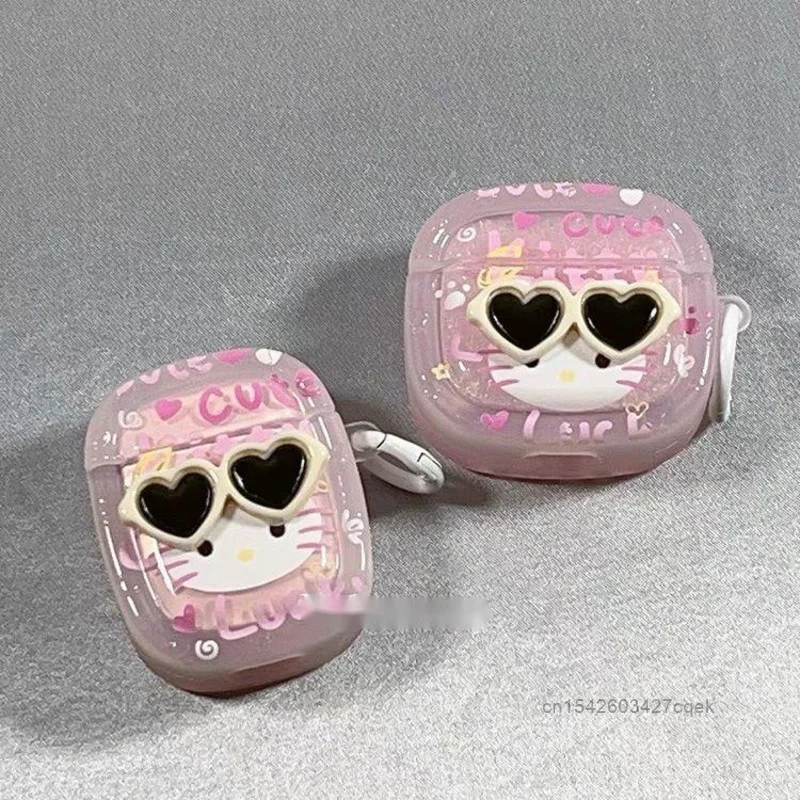 Симпатичные солнцезащитные очки Sanrio Hello Kitty, уникальный дизайн, чехол для наушников AirPods 1, 2, 3 поколения Pro, розовый защитный чехол для наушников
Симпатичные солнцезащитные очки Sanrio Hello Kitty, уникальный дизайн, чехол для наушников AirPods 1, 2, 3 поколения Pro, розовый защитный чехол для наушников