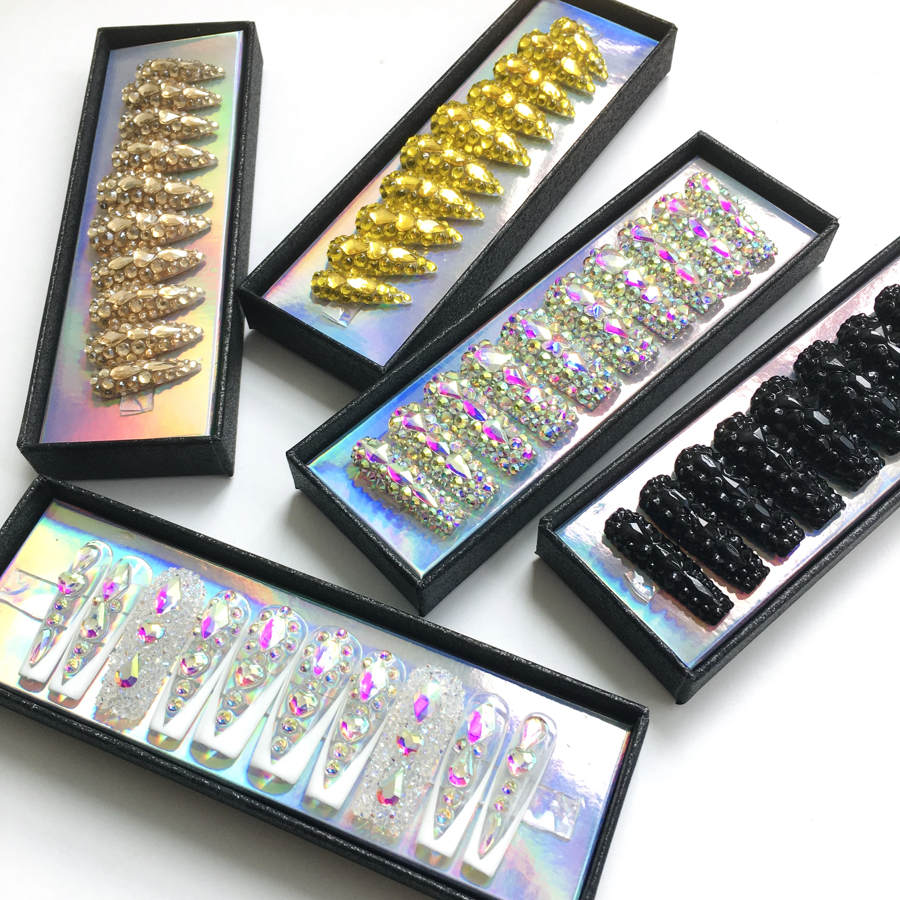 High Quality Reusable Handmade Nails Full Cover Luxury Diamond French Almond Tip Handmade Wedding Press On Nails
High Quality Reusable Handmade Nails Full Cover Luxury Diamond French Almond Tip Handmade Wedding Press On Nails