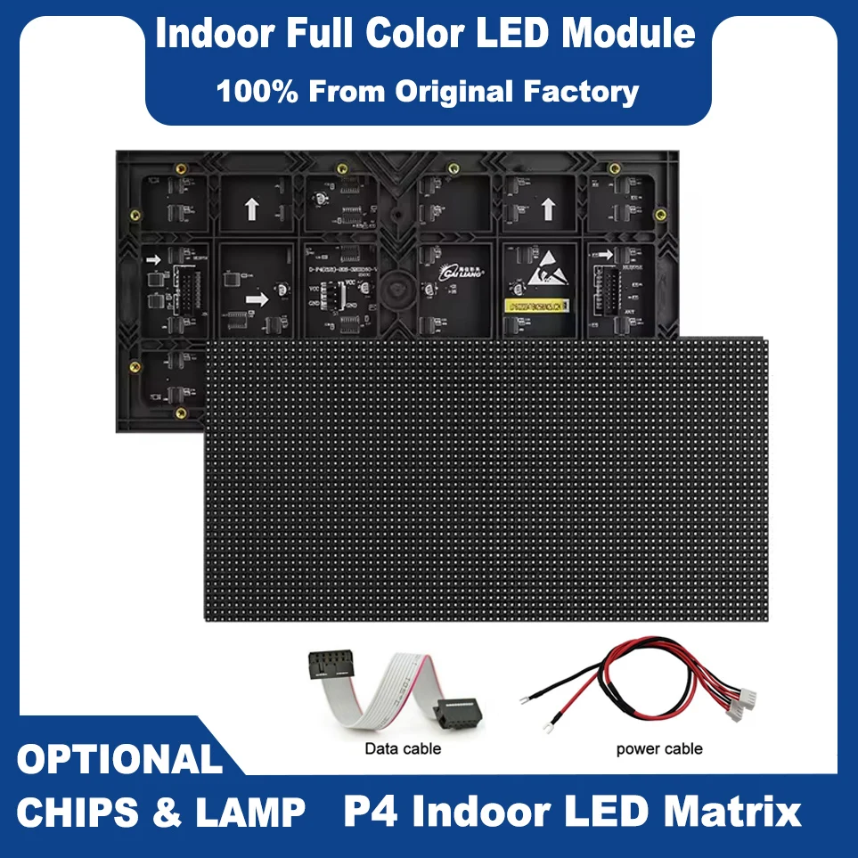 P4 Indoor LED Module LED RGB 256 x128mm High Quality HUB75 SMD Video Wall LED Display Module PH4 HD 64x32dots LED Panel
P4 Indoor LED Module LED RGB 256 x128mm High Quality HUB75 SMD Video Wall LED Display Module PH4 HD 64x32dots LED Panel