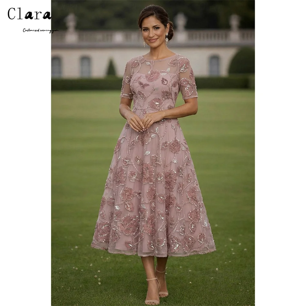 Clara Custom Flower Round Neck A-line Lace Luxury Elegant Party Dresses for Wedding Woman Women's Wedding Evening Dress Prom
Clara Custom Flower Round Neck A-line Lace Luxury Elegant Party Dresses for Wedding Woman Women's Wedding Evening Dress Prom