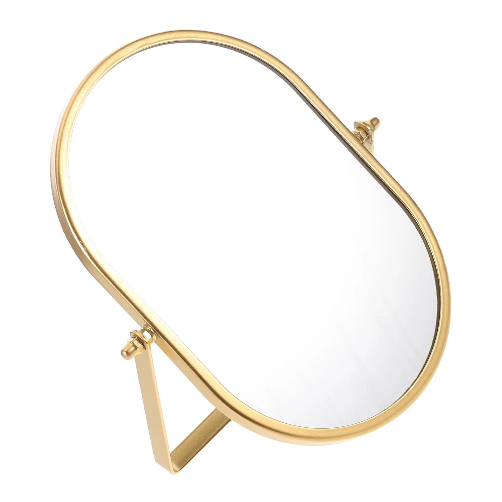 Adjustable Oval Makeup Mirror with Golden Frame 360 Degree Swivel Base Compact Folding Design for Desk Bathroom Bedroom Decor
Adjustable Oval Makeup Mirror with Golden Frame 360 Degree Swivel Base Compact Folding Design for Desk Bathroom Bedroom Decor