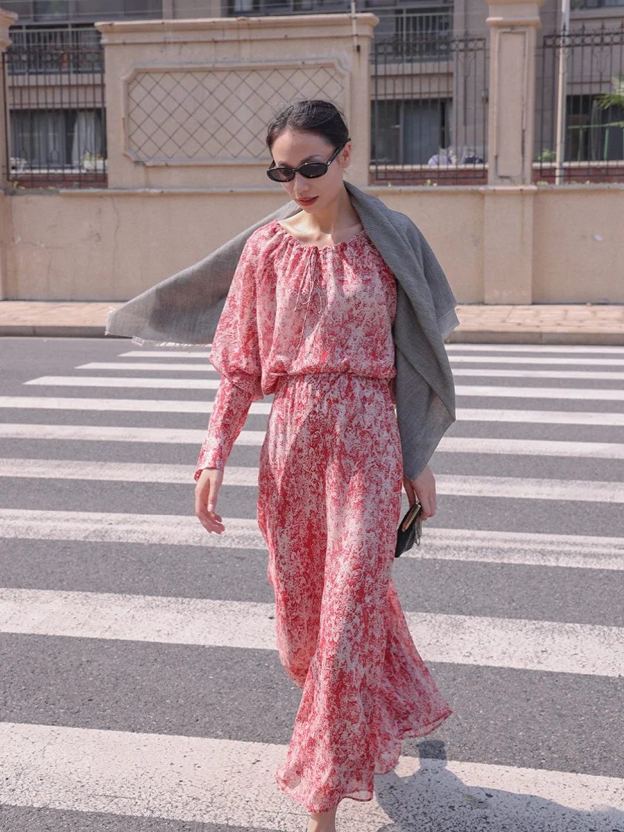 the Ease Comfortable Silk Print Long Sve irt And Skirt Set Lightweight Ele Faionable Women's Summer Outfit
the Ease Comfortable Silk Print Long Sve irt And Skirt Set Lightweight Ele Faionable Women's Summer Outfit