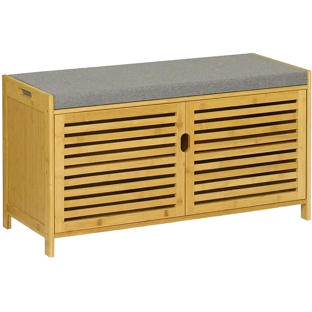 !@Combohome Bamboo Shoe Storage Bench, Comfy Padded Bench Shoe Cabinet
!@Combohome Bamboo Shoe Storage Bench, Comfy Padded Bench Shoe Cabinet