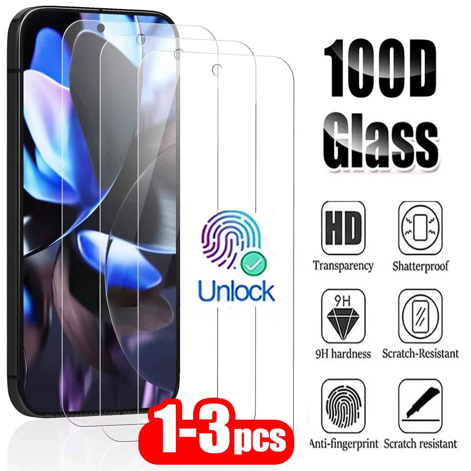 1-3Pcs HD Tempered Glass For Google Pixel 10 9 Pro XL Fingerprint Unlock Screen Protector Pixel 9 10 9A Protective Films Glass
1-3Pcs HD Tempered Glass For Google Pixel 10 9 Pro XL Fingerprint Unlock Screen Protector Pixel 9 10 9A Protective Films Glass