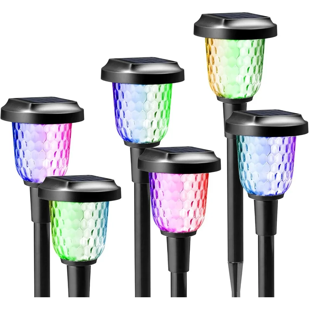 Solar Outdoor Lights,6 Pack Dream Dynamic Solar Pathway Lights,Waterproof Color Changing Solar Walkway Lights Maintain 10 Hours
Solar Outdoor Lights,6 Pack Dream Dynamic Solar Pathway Lights,Waterproof Color Changing Solar Walkway Lights Maintain 10 Hours