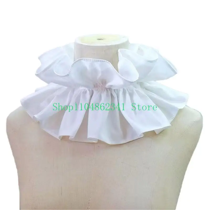 652F Victorian Collar Ruffled Court Collar Sweet Lapel Collar for Shirt Blouse Decorative Spread False Collar
652F Victorian Collar Ruffled Court Collar Sweet Lapel Collar for Shirt Blouse Decorative Spread False Collar
