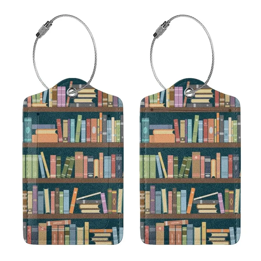2 Pcs Bookshelves Luggage Tag for Suitcase, Cute Bookshelves Full of Books Theme Tags Birthday Gifts Men Women Travel, Identi
2 Pcs Bookshelves Luggage Tag for Suitcase, Cute Bookshelves Full of Books Theme Tags Birthday Gifts Men Women Travel, Identi