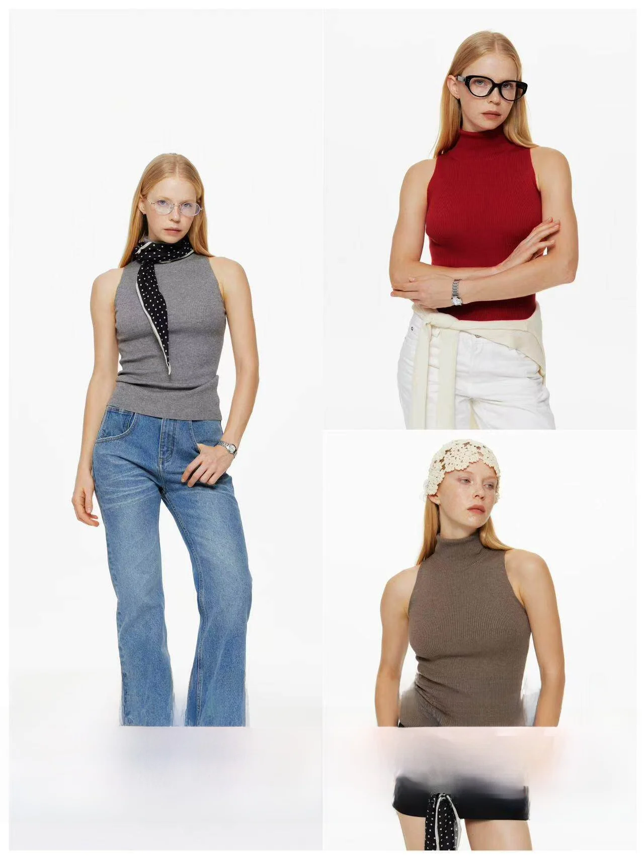 WEARWELL Practica Simple Match Outerwear Slim Fit High Collar Svel Knitted Vest Women Casual Sle Woolen Material
WEARWELL Practica Simple Match Outerwear Slim Fit High Collar Svel Knitted Vest Women Casual Sle Woolen Material
