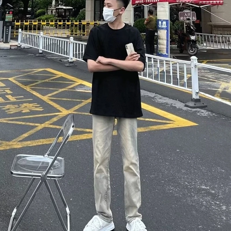 Весенне-осенние мужские джинсы больших размеров 300, повседневные свободные прямые брюки, слегка эластичные длинные брюки для полных людей
Весенне-осенние мужские джинсы больших размеров 300, повседневные свободные прямые брюки, слегка эластичные длинные брюки для полных людей