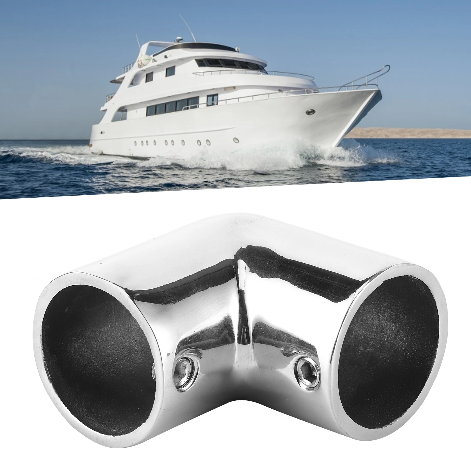 90° Elbow Boat Pipe Connector Stainless Steel Tube Joint Mirror Polished Hand Rail Fitting For Yacht
90° Elbow Boat Pipe Connector Stainless Steel Tube Joint Mirror Polished Hand Rail Fitting For Yacht