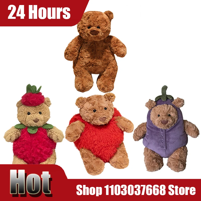 Fluflly Brown Barcelona Bears Wear Red Heart Clothes Plush Toy Kawaii Soft Stuffed Baby Appease Doll Party Decor Gift Present
Fluflly Brown Barcelona Bears Wear Red Heart Clothes Plush Toy Kawaii Soft Stuffed Baby Appease Doll Party Decor Gift Present