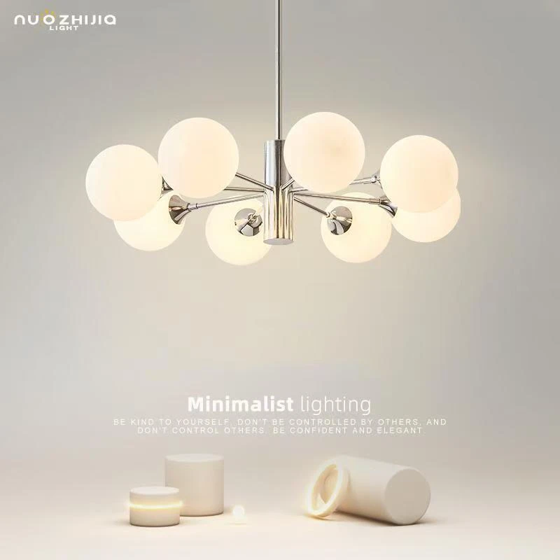 Nordic Living Room Chandelier - Silver Glass Ball Dining Room Lamp - Bedroom Room Decoration - Interior Lighting - Ceiling Chand
Nordic Living Room Chandelier - Silver Glass Ball Dining Room Lamp - Bedroom Room Decoration - Interior Lighting - Ceiling Chand