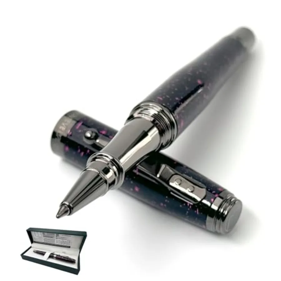 USA Invincia Vega Rollerball Pen - Starlight Purple, Multicolor Plated Finish, Eye-Catching Writing Instrument
USA Invincia Vega Rollerball Pen - Starlight Purple, Multicolor Plated Finish, Eye-Catching Writing Instrument