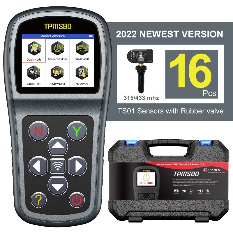 CGSULIT TPMS80 Автомобильный датчик давления в шинах TPMS MX-датчики инструмент для программирования универсальных TPMS датчиков
CGSULIT TPMS80 Автомобильный датчик давления в шинах TPMS MX-датчики инструмент для программирования универсальных TPMS датчиков