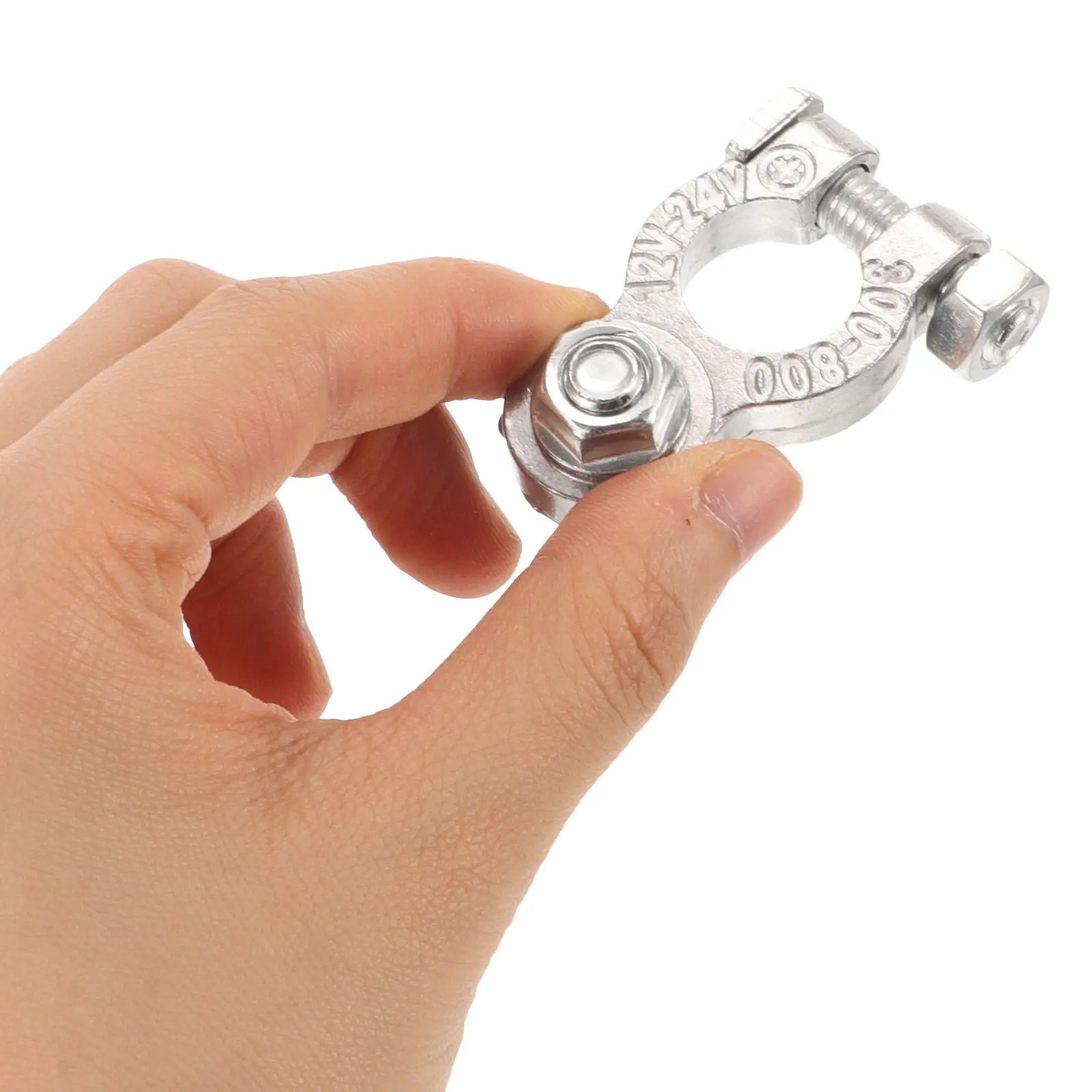 2Pcs Zinc Alloy Car Terminal Clamp Cable Connector for Vehicle Clips Reliable Terminal Connecting
2Pcs Zinc Alloy Car Terminal Clamp Cable Connector for Vehicle Clips Reliable Terminal Connecting