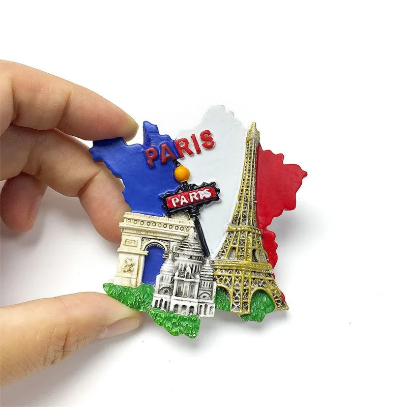 France Paris Eiffel Tower Arc de Triomphe Magnetic Fridge Magnet High-Value Hand-Painted Travel Souvenir
France Paris Eiffel Tower Arc de Triomphe Magnetic Fridge Magnet High-Value Hand-Painted Travel Souvenir