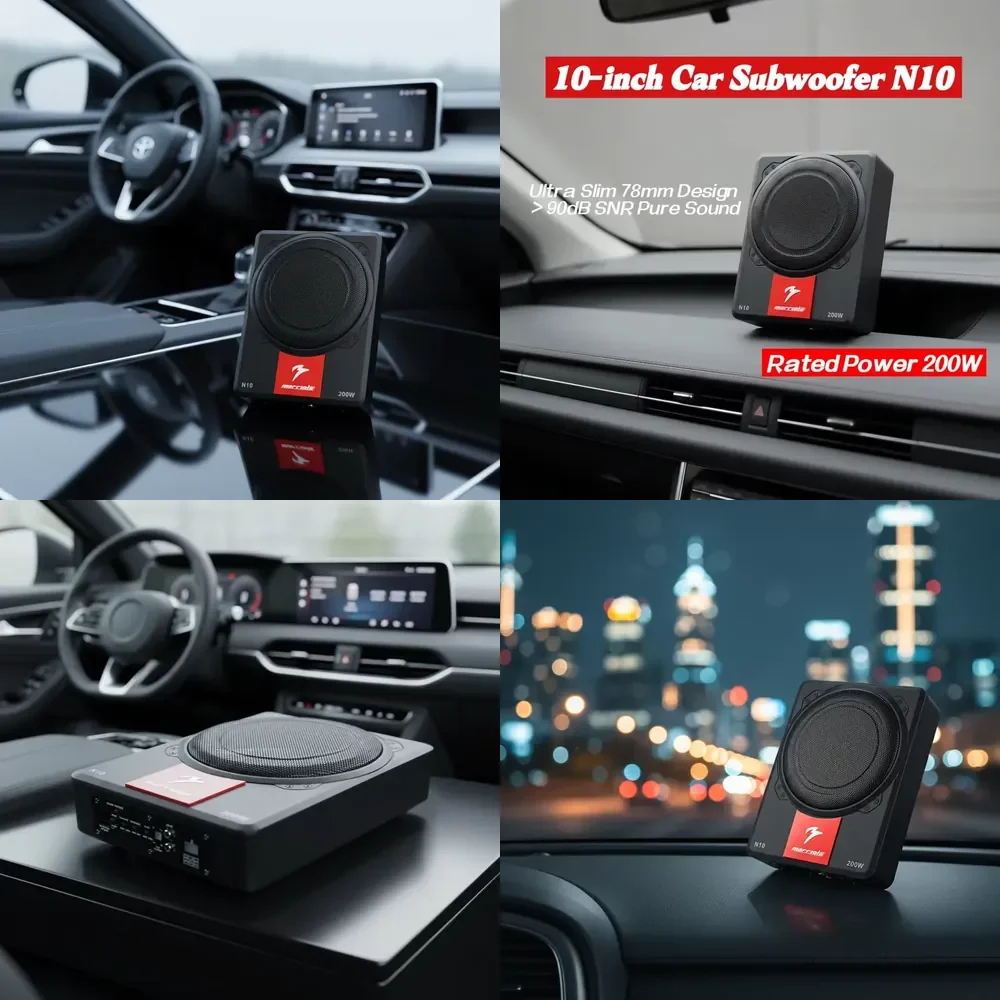 Marriola N10 Aluminum Black 10-Inch Single Coil 200W Abarth 500 (2008-) 20-150Hz Car Subwoofer
Marriola N10 Aluminum Black 10-Inch Single Coil 200W Abarth 500 (2008-) 20-150Hz Car Subwoofer