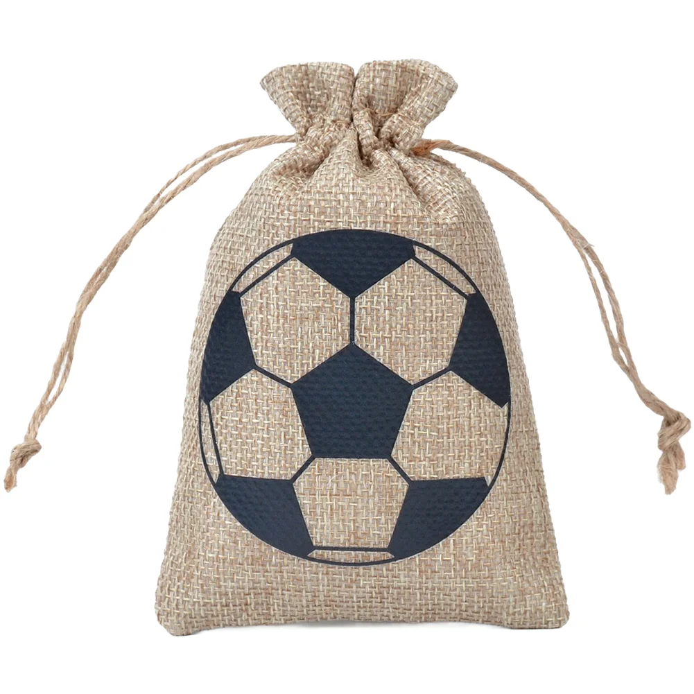 Drawstring Bag Set 12pcs Soccer Theme for Party Favors Candy Storage Football Team Events 15x10cm Linen Cotton
Drawstring Bag Set 12pcs Soccer Theme for Party Favors Candy Storage Football Team Events 15x10cm Linen Cotton