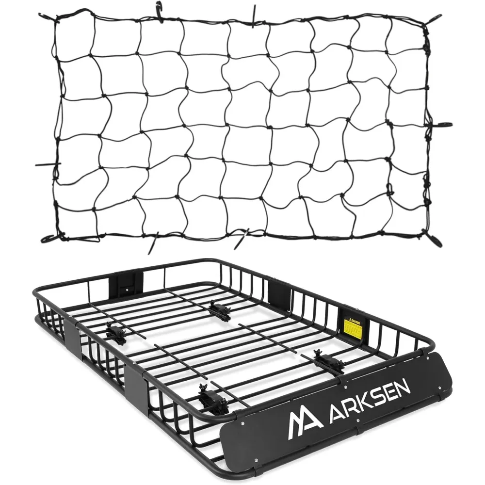 ARKSEN 64 x 39 x 6 дюймов Универсальный сверхмощный багажник на крышу емкостью 250 фунтов с грузовой сеткой, верхний багажник для автомобиля, корзина для багажа
ARKSEN 64 x 39 x 6 дюймов Универсальный сверхмощный багажник на крышу емкостью 250 фунтов с грузовой сеткой, верхний багажник для автомобиля, корзина для багажа