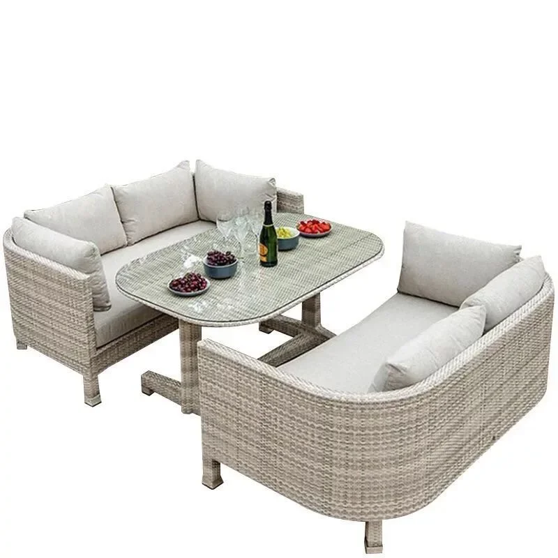 Sofa courtyard balcony waterproof sunscreen table and chairs garden terrace double leisure open-air rattan chair
Sofa courtyard balcony waterproof sunscreen table and chairs garden terrace double leisure open-air rattan chair
