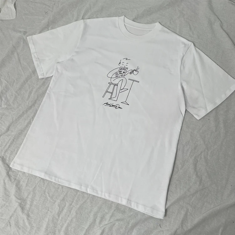 Simple Cartoon Characters Printed Cotton Short Sleeve Round Neck Fashion Short Sleeve Breathable T-shirt Men and Women Alike
Simple Cartoon Characters Printed Cotton Short Sleeve Round Neck Fashion Short Sleeve Breathable T-shirt Men and Women Alike