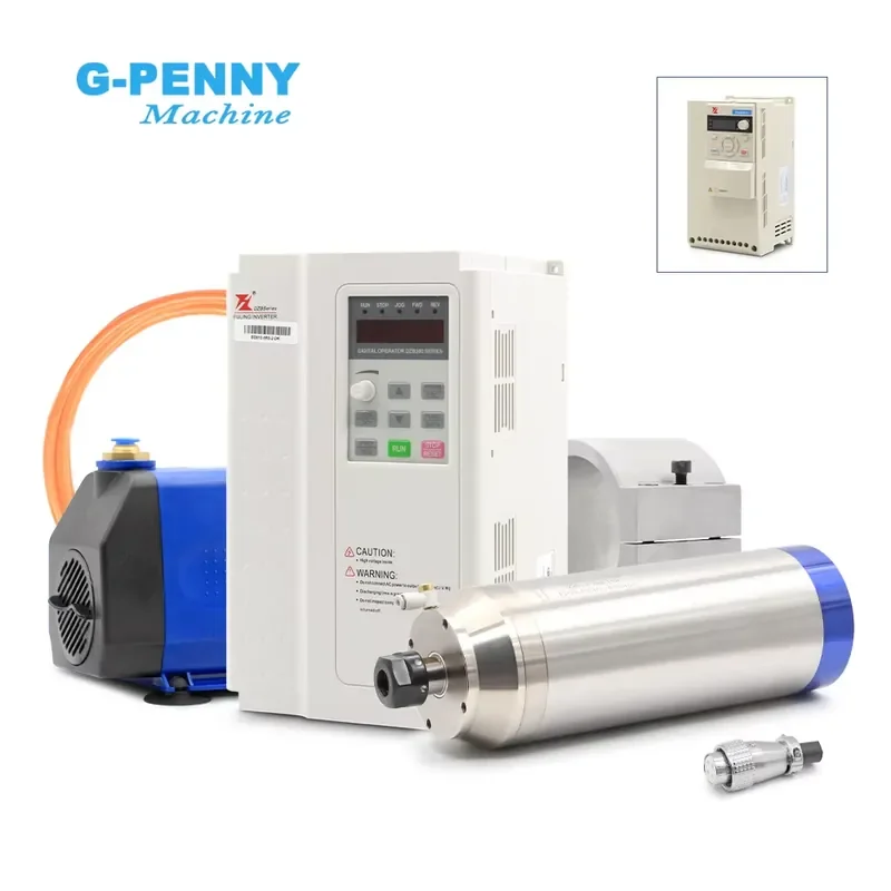G-penny 3.2kw ER20 Stone Working Spindle Motor Water Cooling Nozzle Bullet Type BD612 Inverter 100mm Bracket 75w Water
G-penny 3.2kw ER20 Stone Working Spindle Motor Water Cooling Nozzle Bullet Type BD612 Inverter 100mm Bracket 75w Water