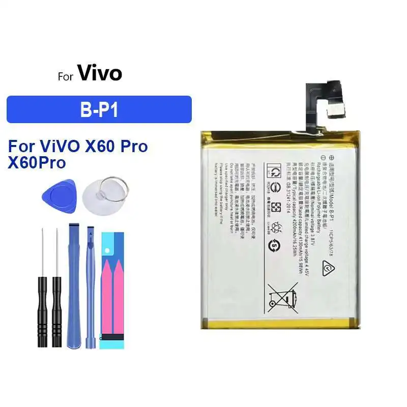 Аккумулятор мобильного телефона емкостью 4200 мАч для Vivo X60 Pro X60pro B-P1, долговечный
Аккумулятор мобильного телефона емкостью 4200 мАч для Vivo X60 Pro X60pro B-P1, долговечный