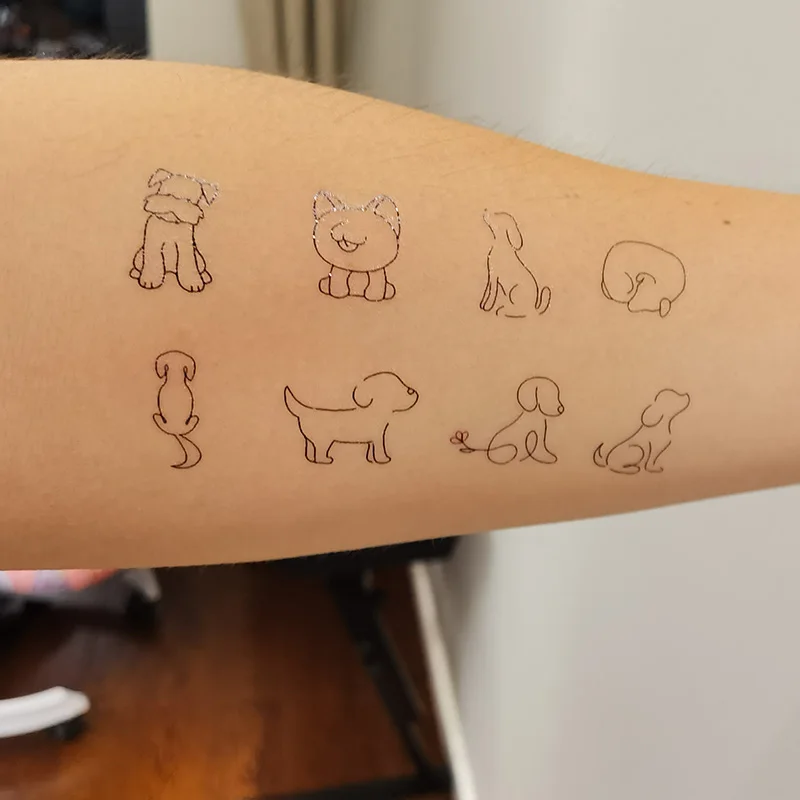 Waterproof Temporary Tattoo Stickere small dog Temporary Tattoo Body Art Fake Tattoo Flash Tattoo Wrist Ankle Female
Waterproof Temporary Tattoo Stickere small dog Temporary Tattoo Body Art Fake Tattoo Flash Tattoo Wrist Ankle Female