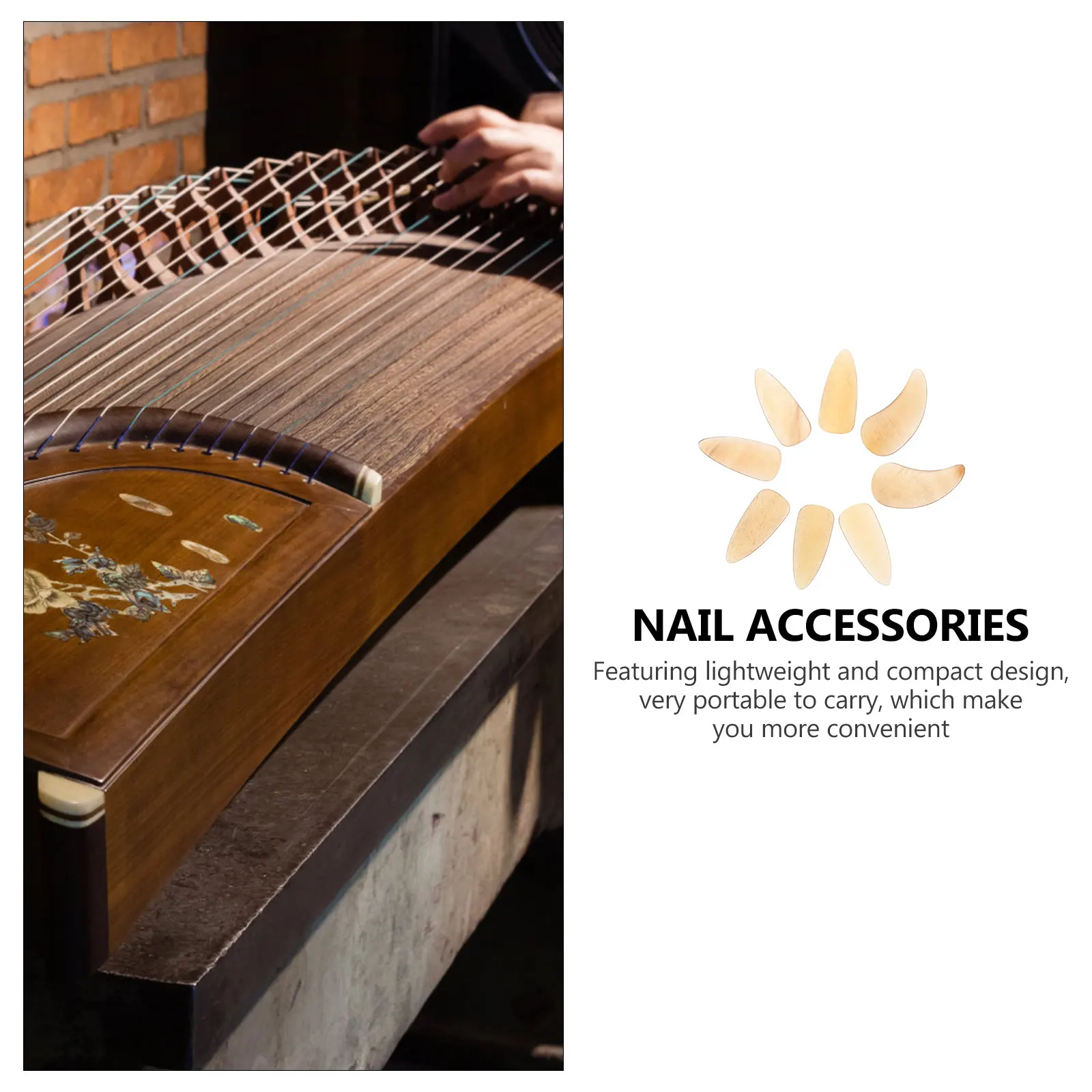 8 Pcs Guzheng Nails Smooth Durable Finger Protectors Lightweight Compact Easy Clean Birthday Gift Practical Function Groove
8 Pcs Guzheng Nails Smooth Durable Finger Protectors Lightweight Compact Easy Clean Birthday Gift Practical Function Groove