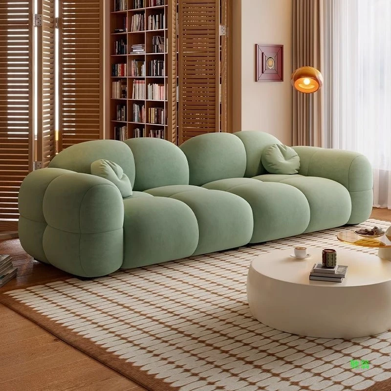 high-end velvet sofa Cream style modern inline row simple sofa living room puff fabric sillones modernos Furniture for home
high-end velvet sofa Cream style modern inline row simple sofa living room puff fabric sillones modernos Furniture for home