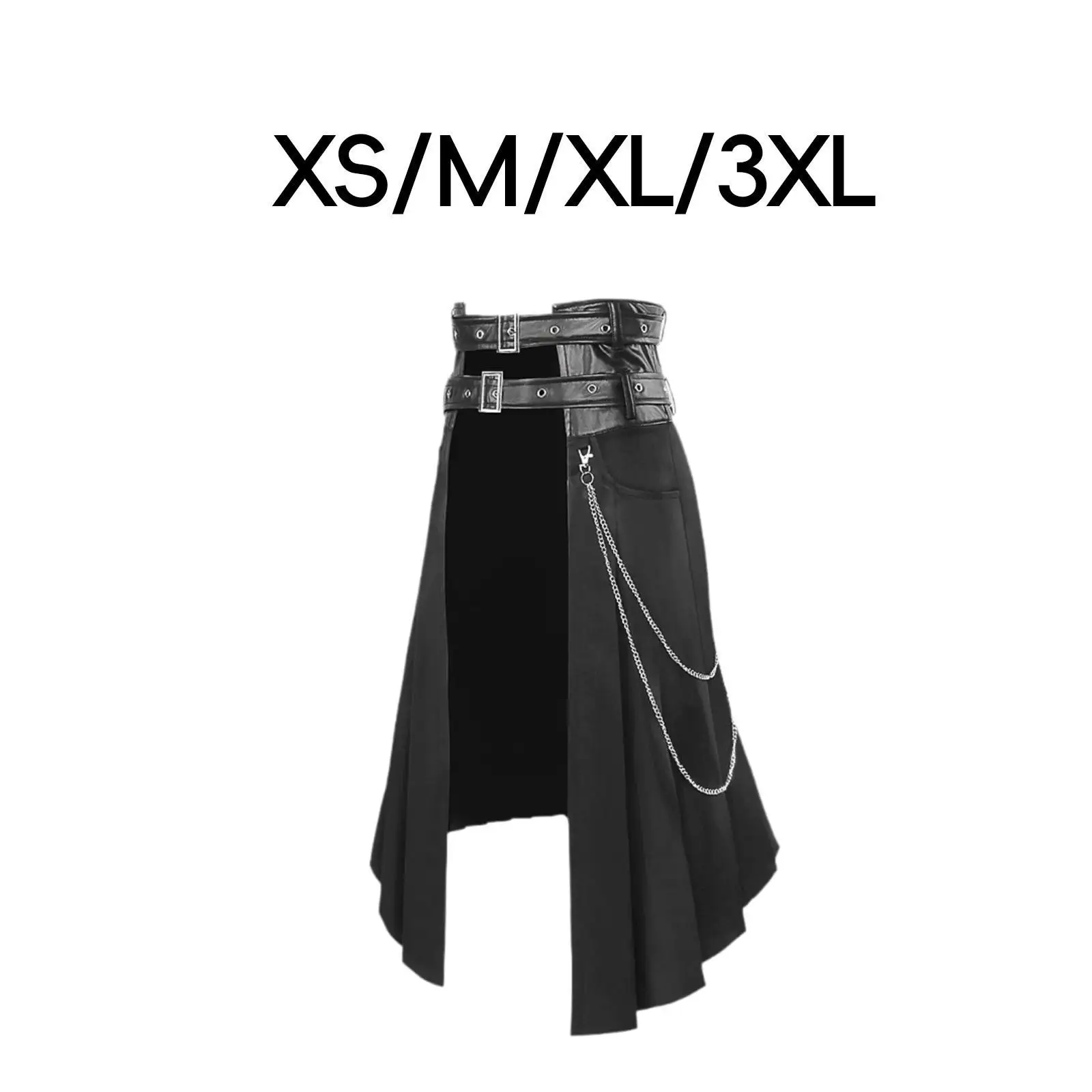 Мужская юбка в готическом стиле в стиле панк Мужская декоративная черная плиссированная юбка в стиле хип-хоп с карманами
Мужская юбка в готическом стиле в стиле панк Мужская декоративная черная плиссированная юбка в стиле хип-хоп с карманами