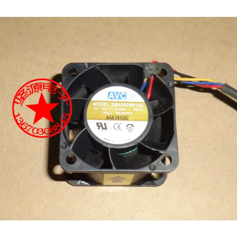 AVC DB03828B12U P013 DC 12 В 0,82 А 38x38x28 мм 4-проводной охлаждающий вентилятор для сервера
AVC DB03828B12U P013 DC 12 В 0,82 А 38x38x28 мм 4-проводной охлаждающий вентилятор для сервера
