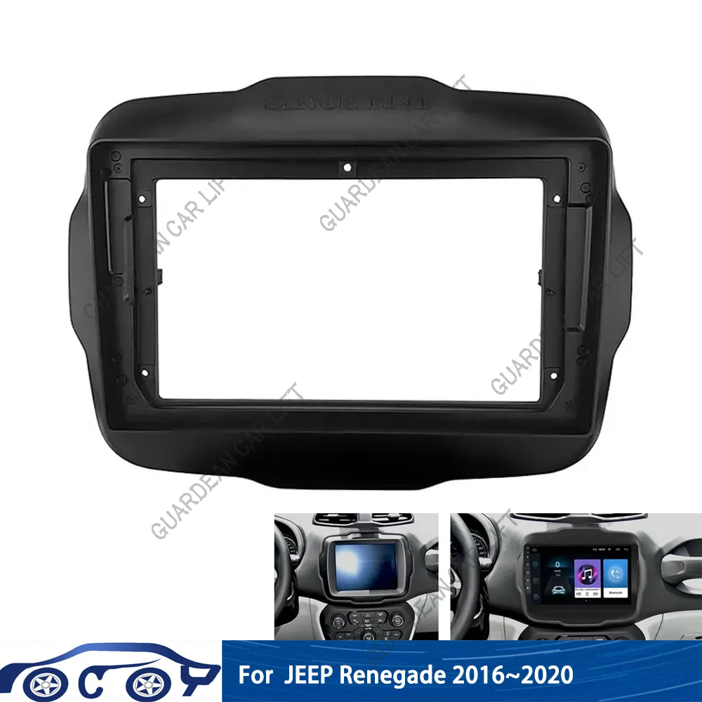 Автомобильный радиоприемник 2 Din, 9 дюймов, пластиковая панель Fascia, рамка для JEEP Renegade 2016 ~ 2020, установка DVD GPS Mp5 ABS + PC, комплект крепления для приборной панели
Автомобильный радиоприемник 2 Din, 9 дюймов, пластиковая панель Fascia, рамка для JEEP Renegade 2016 ~ 2020, установка DVD GPS Mp5 ABS + PC, комплект крепления для приборной панели