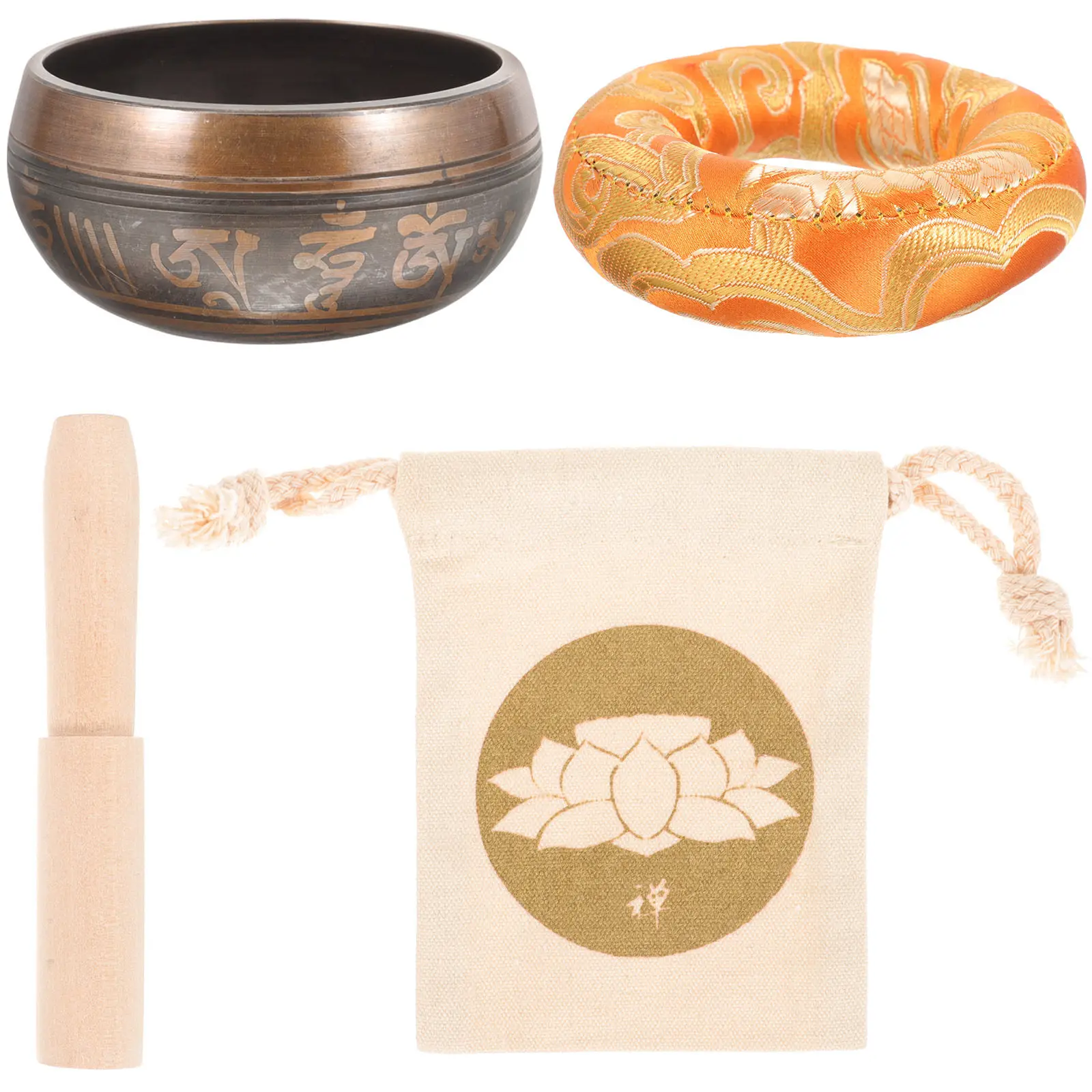 1Set Exquisite Copper Singing Bowl Meditation Tool for Home Decor Yoga Room Sound Therapy Buddhist Rituals Serene Calming
1Set Exquisite Copper Singing Bowl Meditation Tool for Home Decor Yoga Room Sound Therapy Buddhist Rituals Serene Calming