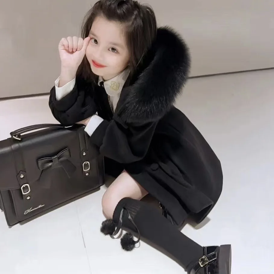 Girls Woolen Coat Overcoat Jacket Windbreak 2023 Plush Warm Plus Thicken Winter Cotton Teenagers Outwear Children's Clothing
Girls Woolen Coat Overcoat Jacket Windbreak 2023 Plush Warm Plus Thicken Winter Cotton Teenagers Outwear Children's Clothing