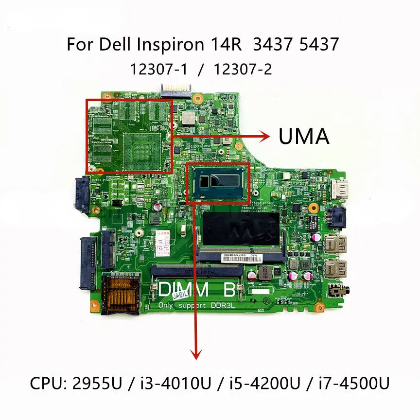 For Dell Inspiron 14R 3437 main board 2955U i3-4010U i5-4200U i7-4500U 0Y3JGV-Used
For Dell Inspiron 14R 3437 main board 2955U i3-4010U i5-4200U i7-4500U 0Y3JGV-Used