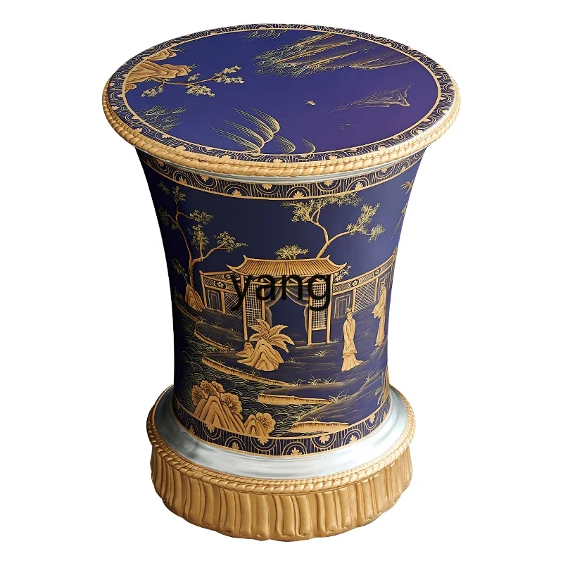 XYY beauty salon villa club balcony negotiation small round coffee table blue painting
XYY beauty salon villa club balcony negotiation small round coffee table blue painting