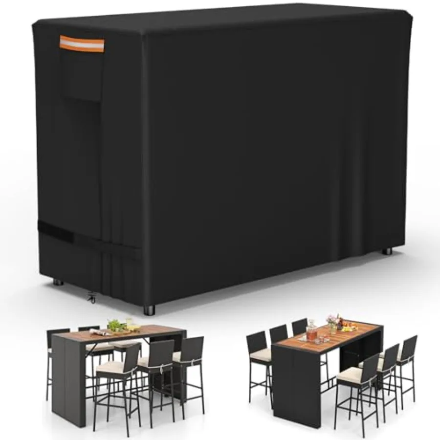 Bar Height Patio Set Cover for 7 Pieces Patio Bar Dining Table and Chairs SetHeavy Duty Waterproof Patio Bar Set Cover for 6 Pe
Bar Height Patio Set Cover for 7 Pieces Patio Bar Dining Table and Chairs SetHeavy Duty Waterproof Patio Bar Set Cover for 6 Pe