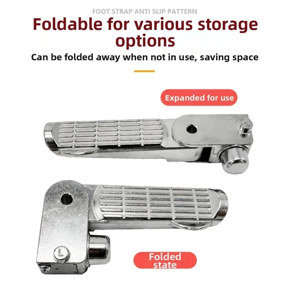 Foldable Electric Bicycle Pedals Non Slip Aluminum Alloy Motorcycle Foot Pegs with Spare Parts Easy To Install E Bike Foot Rests
Foldable Electric Bicycle Pedals Non Slip Aluminum Alloy Motorcycle Foot Pegs with Spare Parts Easy To Install E Bike Foot Rests