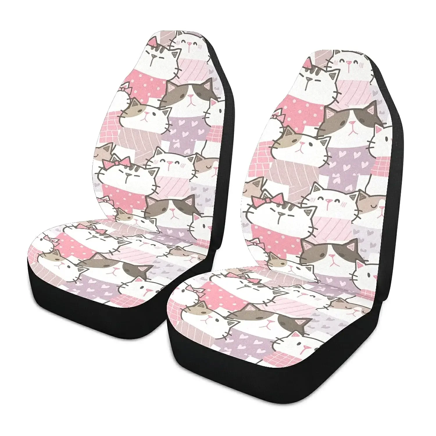 Cute Cartoon Cat Kitten Print Car Seat Cover Front Seats Only for Women Men Seat Cover Pocket for Cars SUV Truck Seat Cover
Cute Cartoon Cat Kitten Print Car Seat Cover Front Seats Only for Women Men Seat Cover Pocket for Cars SUV Truck Seat Cover
