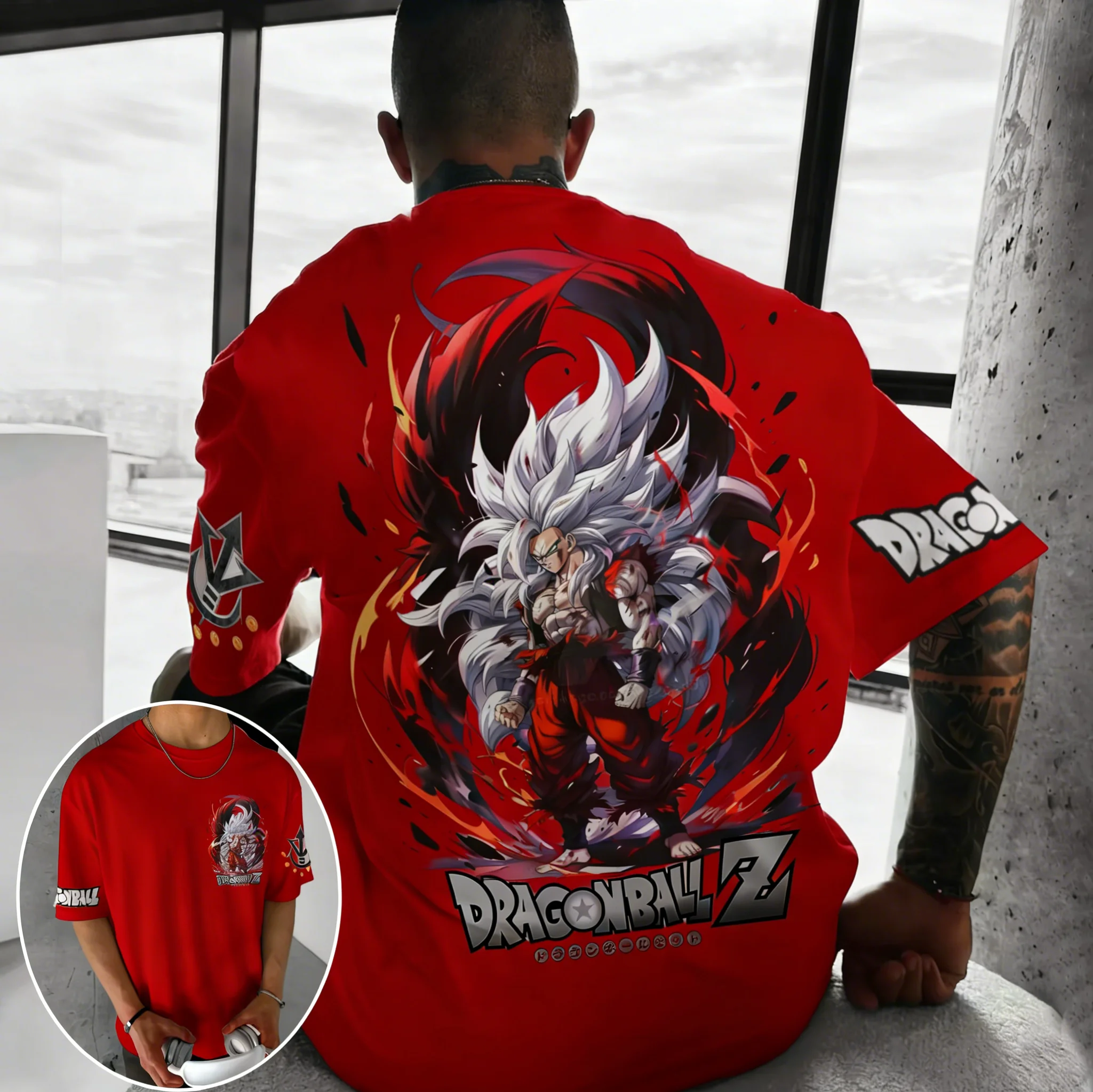 Dragon Ball Trendy Hot Items Anime Saiyan Co Branded T-shirt Men's and Women's Summer New Street Versatile Loose Casual Top
Dragon Ball Trendy Hot Items Anime Saiyan Co Branded T-shirt Men's and Women's Summer New Street Versatile Loose Casual Top
