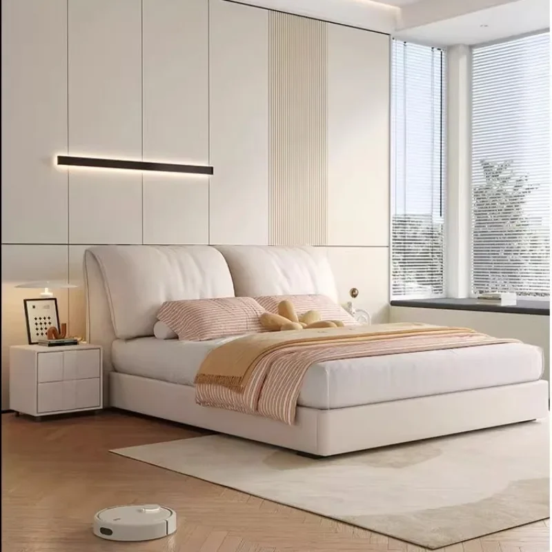 Double Frame Upholstered Bed Queen Size Full Size Minimalist King Bed Storage 180x200cm Fancy Bedroom Furniture Accessories
Double Frame Upholstered Bed Queen Size Full Size Minimalist King Bed Storage 180x200cm Fancy Bedroom Furniture Accessories