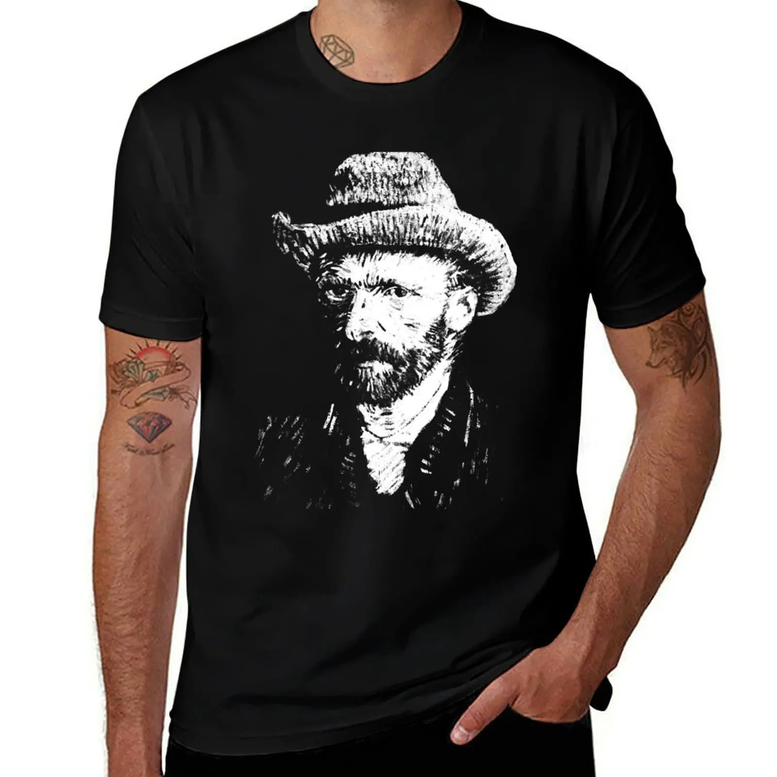 Van Gogh - White on Black T-Shirt gifts for boyfriend hippie clothes topping shirts graphic tee men
Van Gogh - White on Black T-Shirt gifts for boyfriend hippie clothes topping shirts graphic tee men