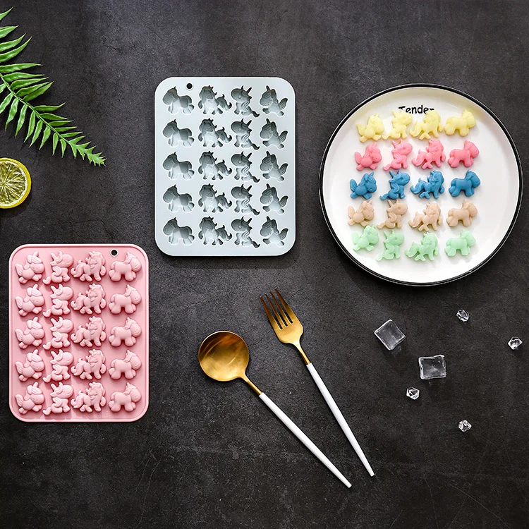2 Pack 20-hole 4 Different Unicorn-shaped Silicone Molds, Baking Chocolate Molds, Soft Candy Cake Molds Cake Decorating Tools
2 Pack 20-hole 4 Different Unicorn-shaped Silicone Molds, Baking Chocolate Molds, Soft Candy Cake Molds Cake Decorating Tools