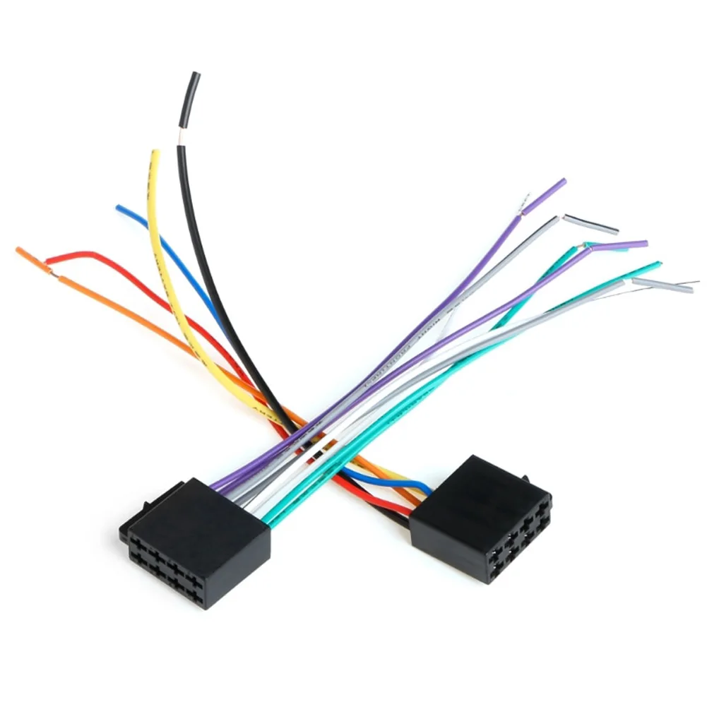 Automotive Electrical Wiring Harness for Car Radio Replacement Projects with Standard Color Code and Function Markings
Automotive Electrical Wiring Harness for Car Radio Replacement Projects with Standard Color Code and Function Markings