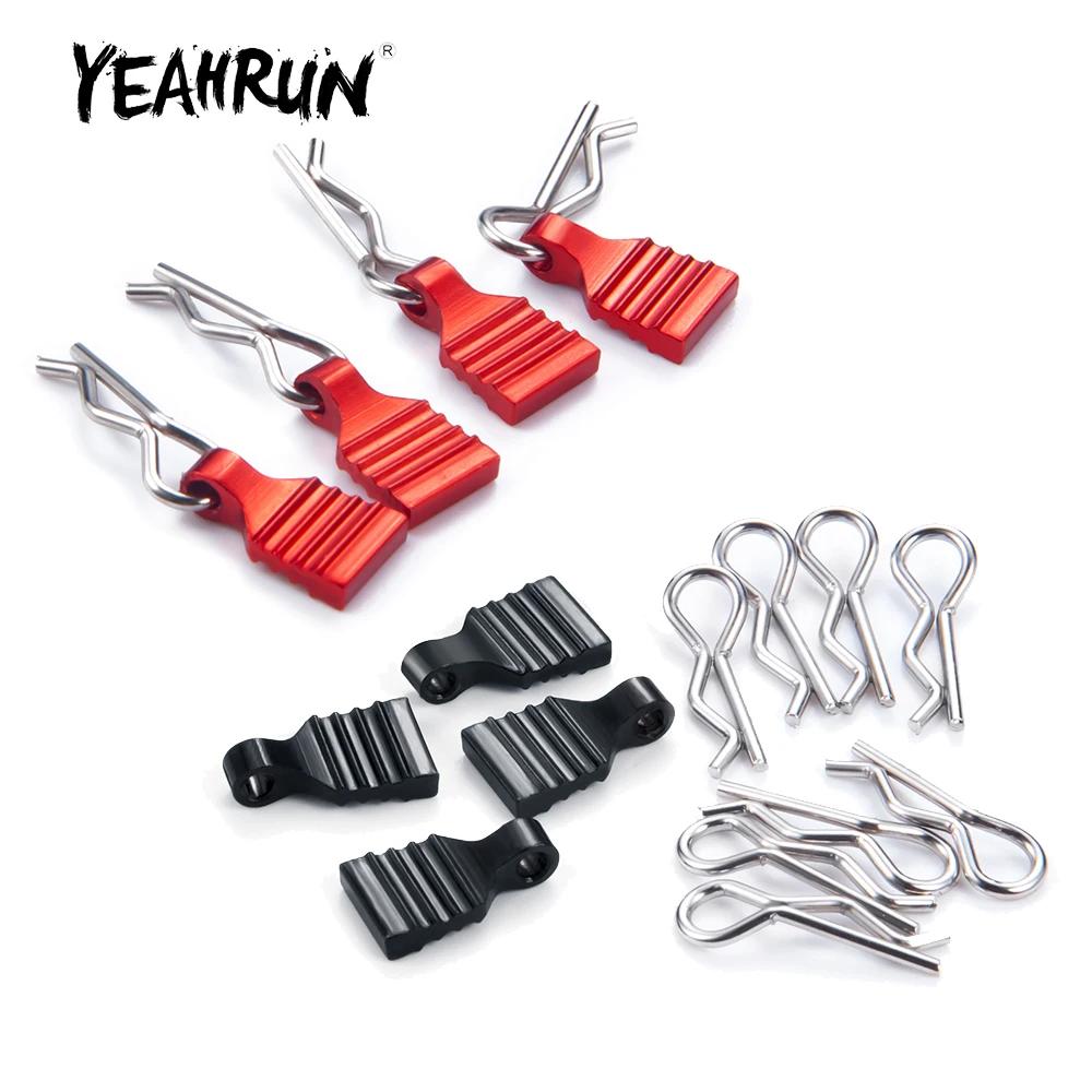 YEAHRUN 4Pcs Metal R Type Car Body Shell Fixed Body Clip with Tab for Axial SCX24 1/24 RC Crawler Car Truck Upgrade Parts
YEAHRUN 4Pcs Metal R Type Car Body Shell Fixed Body Clip with Tab for Axial SCX24 1/24 RC Crawler Car Truck Upgrade Parts