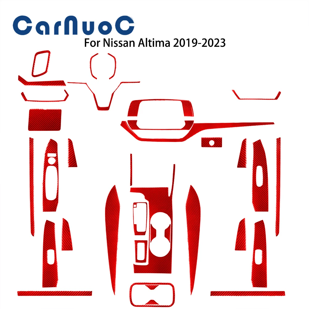 For Nissan Altima 2019 2020 2021 2022 2023 Red Carbon Fiber Stickers Car Interior Mouldings Decorative Cover Trim Accessories
For Nissan Altima 2019 2020 2021 2022 2023 Red Carbon Fiber Stickers Car Interior Mouldings Decorative Cover Trim Accessories